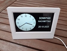 Demenz- (Stand) Uhr analog / digital  - wie neu!   8"