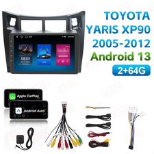 2+64GB Für Toyota Yaris XP90 2005-2012 Android 13 Carplay Autoradio GPS WIFI FM