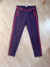 SEDUCTIVE Bundfaltenhose rot-blau Gr.40, Neu ohne Etikett