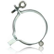 Fallrohrschelle feuer-verzinkt - Rohrschelle 60 - 120 mm M8/M10 Gewindeanschluss