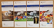 alle 4 Flyer / Broschüren zu den 10 EUR Gedenkmünzen FIFA WM 2006 
