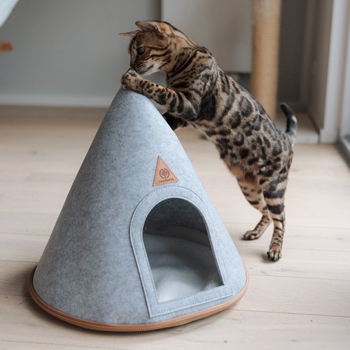 Filz katzenzelt cone katzen - filz,