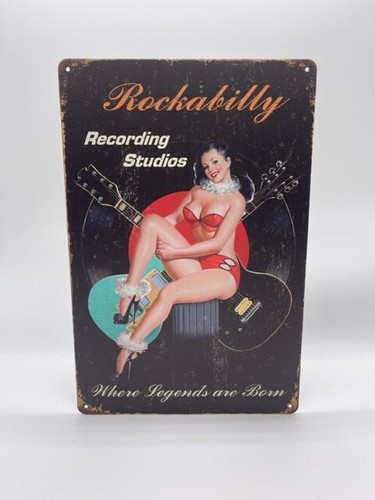 Blechschild rockabilly 20x30cm - blechschild,