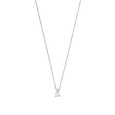 Necklace 750 white gold with