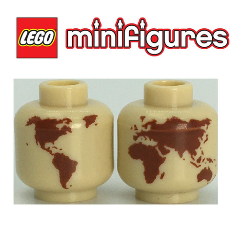 Lego kopf globus minifigur - kopf,