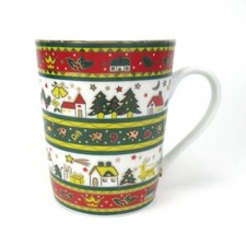 Porzellan Kaffeebecher Serie Merry Christmas Weihnachten Ahornblatt wie Maebata