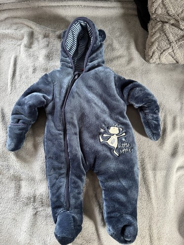 Salt and pepper baby overall - pepper,