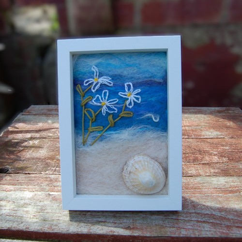 Blume strand gerahmtes - strand,