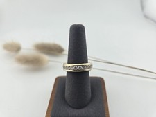 925 Silber vergoldet Memory Ring Drehbar Größe 57