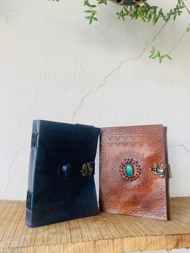 Ziege handmade leder tagebuch - ziege,