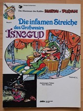 Isnogud Nr.4 von 1990 - Z1-2 Comic-Album handgelettert delta Tabary & Goscinny