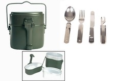 BW Kochgeschirr mit Essbesteck Überlebensset Campinggeschirr 