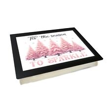 Gepolsterter Tisch für Mahlzeiten, Lap Desk für Laptop PC, Weihnachten, "Time To Sparkle"