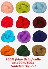 100% feine Schafwolle Garn Schurwolle, passt auch für Strickmaschinen reine Woll
