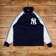 Vintage Stitches Windbreaker Jacke L New York Yankees Blau