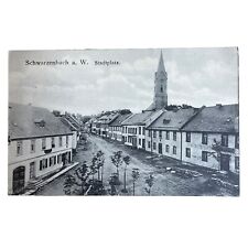 Postkarte AK Schwarzenbach am Wald Stadtplatz Straßenansicht Ungelaufen 