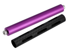 Set: Aufbockgriff für Gepäckträger "Racing", Echt Carbon, Violett - für Simson S