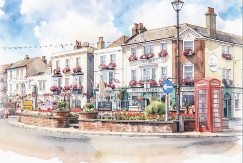 Deal seafront kent kunstdruck - deal,