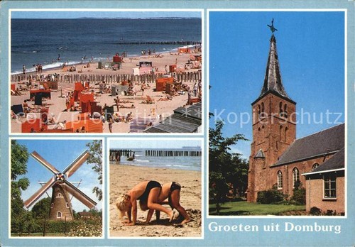 Domburg kirche strand - domburg,