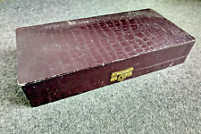 Alter Besteckkasten Braun zur