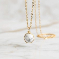 Howlit halskette edelstein - halskette,