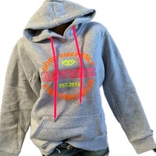 Zwillingsherz Hoodie Sweatshirt Pullover Grau Model Sarah S/M bis L/XL (1 566)