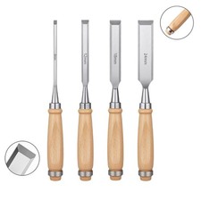 4 x Profi Stechbeitel Schnitzmesser Stech Stemm Eisen Holz Beitel Set 6 - 24 mm