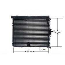 Kondensator klimaanlage mahle - kondensator,