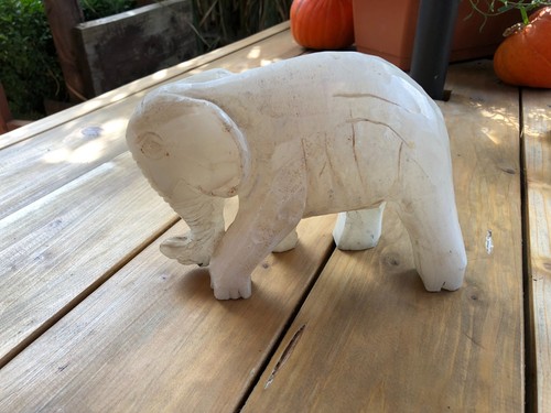 Original alabaster elefant - alabaster,