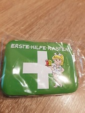 1 Blechdose mit Spruch "Erste