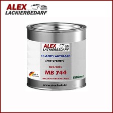 Autolack für Mercedes MB 744 Brillantsilber Metallic 0,5 Liter Spritzfertig 