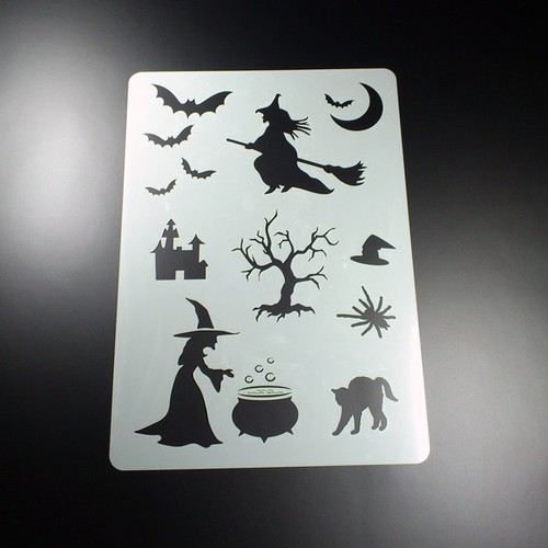 Schablone hexe fledermaus - schablone,