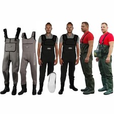 Nylon Pvc Wathose Neopren Wathose Gr.38-47 Auswahl Anglerhose Teichhose Sha