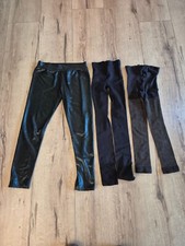 Lederleggings/Kunststoff,dehnbar,Baumwoll u. Glitzer Leggings,Gr. S/M