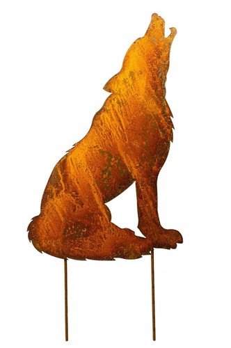 Edelrost deko wolf metall rost - edelrost,