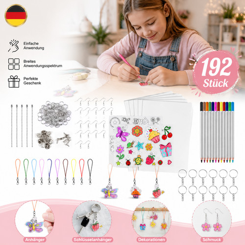 Schrumpffolie set basteln - schrumpffolie,