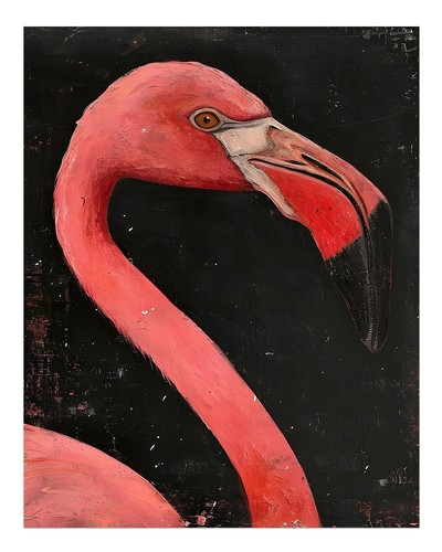 Wandkunst pink flamingo - wandkunst, „pink