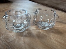 H&m KERZENLEUCHTER BUBBLE GLAS DEKO 2 Stk. TRANSPARENT KERZENSTÄNDER