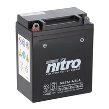 Nitro Batterie 12V 12AH YB12A-A Gel (für: Honda VT 500 C Shadow PC08 83-86 )