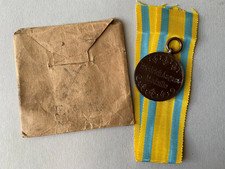 Sachsen Königreich Friedrich-August Medaille in Bronze mit Tüte (584n)