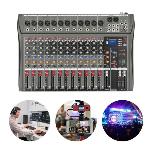 Kanal audio mixer usb - 12,