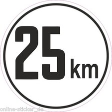 Traktor 25 km/h Schild