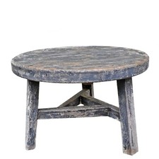 Couchtisch rund Sofatisch Wohnzimmertisch chinesische Möbel kl. Tisch Massivholz