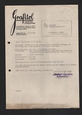 LEIPZIG, Brief 1938, Grafitol-Fabrikation R. Kopperschmidt