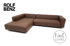 Rolf Benz Mio Garnitur Couch Sofa Eckcouch Ecksofa  Leder braun