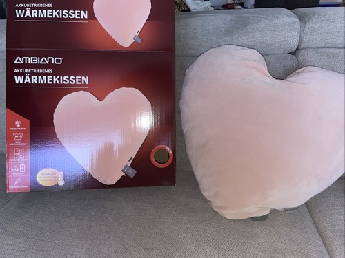 Herz wärmekissen akku rosa - wärmekissen,