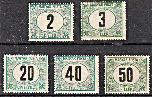Ungarn 1920 portomarken - ungarn,