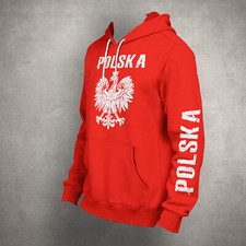 Polska Hoodie Polen Pulli Pullover Adler hochwertige Verarbeitung Fußball
