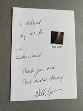WILL LYMAN original signed Briefkarte 10x15 Autogramm
