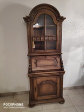 Sekretär mit Aufsatz Modell "Anstedt" Eiche massiv - gebraucht top-Zustand -